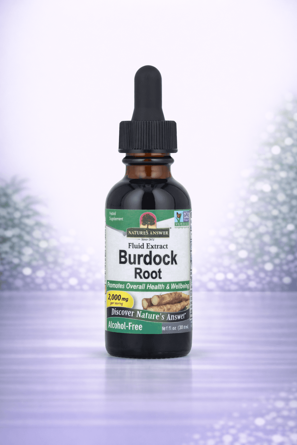 Nature's Answer, Burdock Root, Fluid Extract, Alcohol-Free, 2,000 mg, 1 fl oz (30 ml)