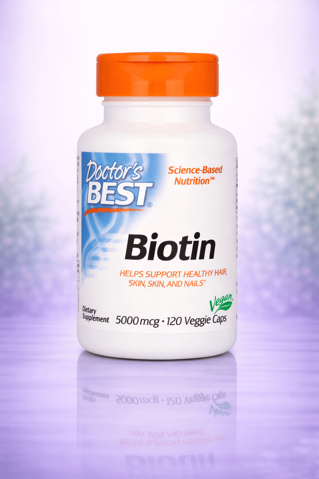 Doctor's Best, Biotin, 5,000 mcg, 120 Veggie Caps