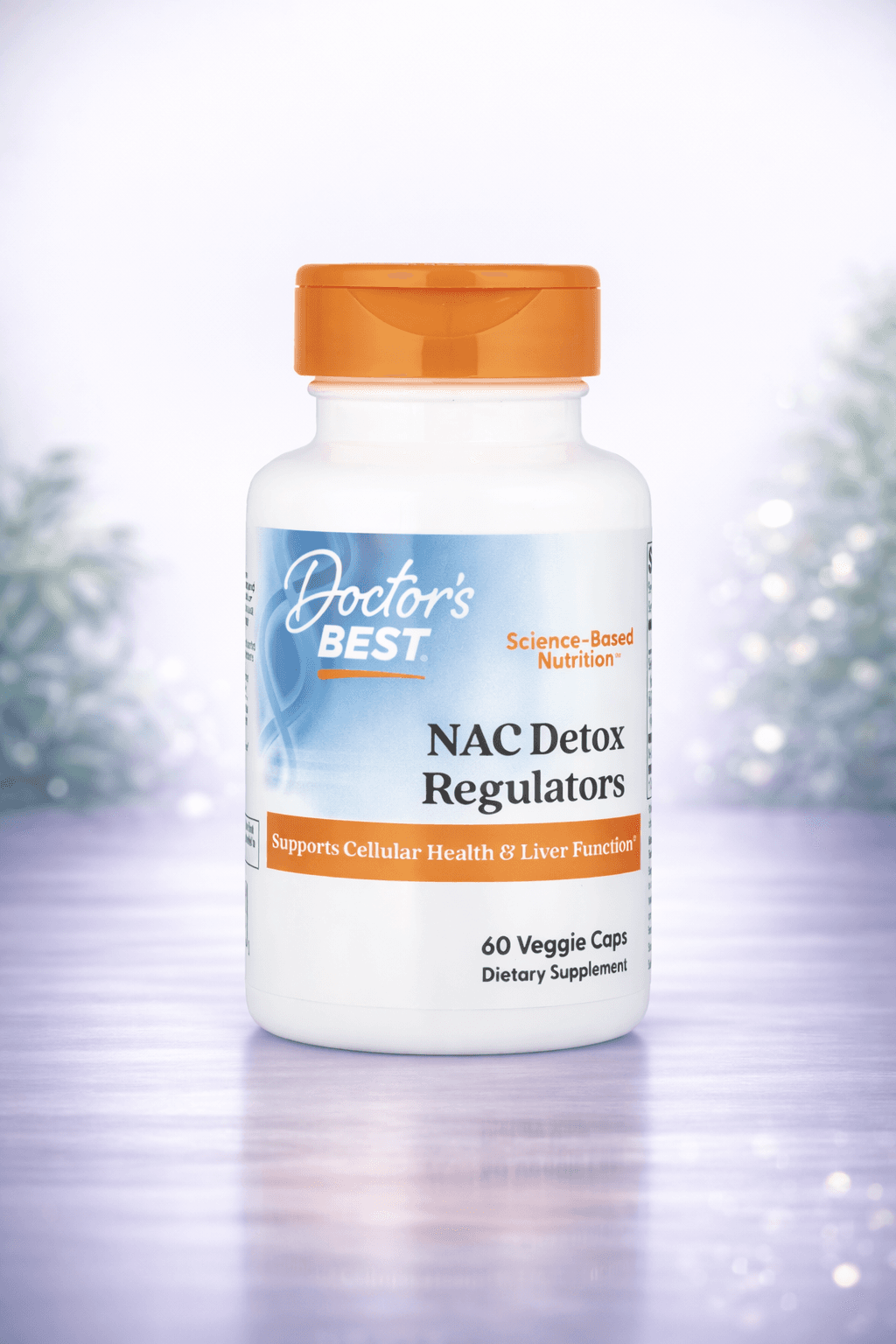 Doctor's Best, NAC Detox Regulators, 60 Veggie Caps– Jigarni tozalovchi antioksidant 60pcs