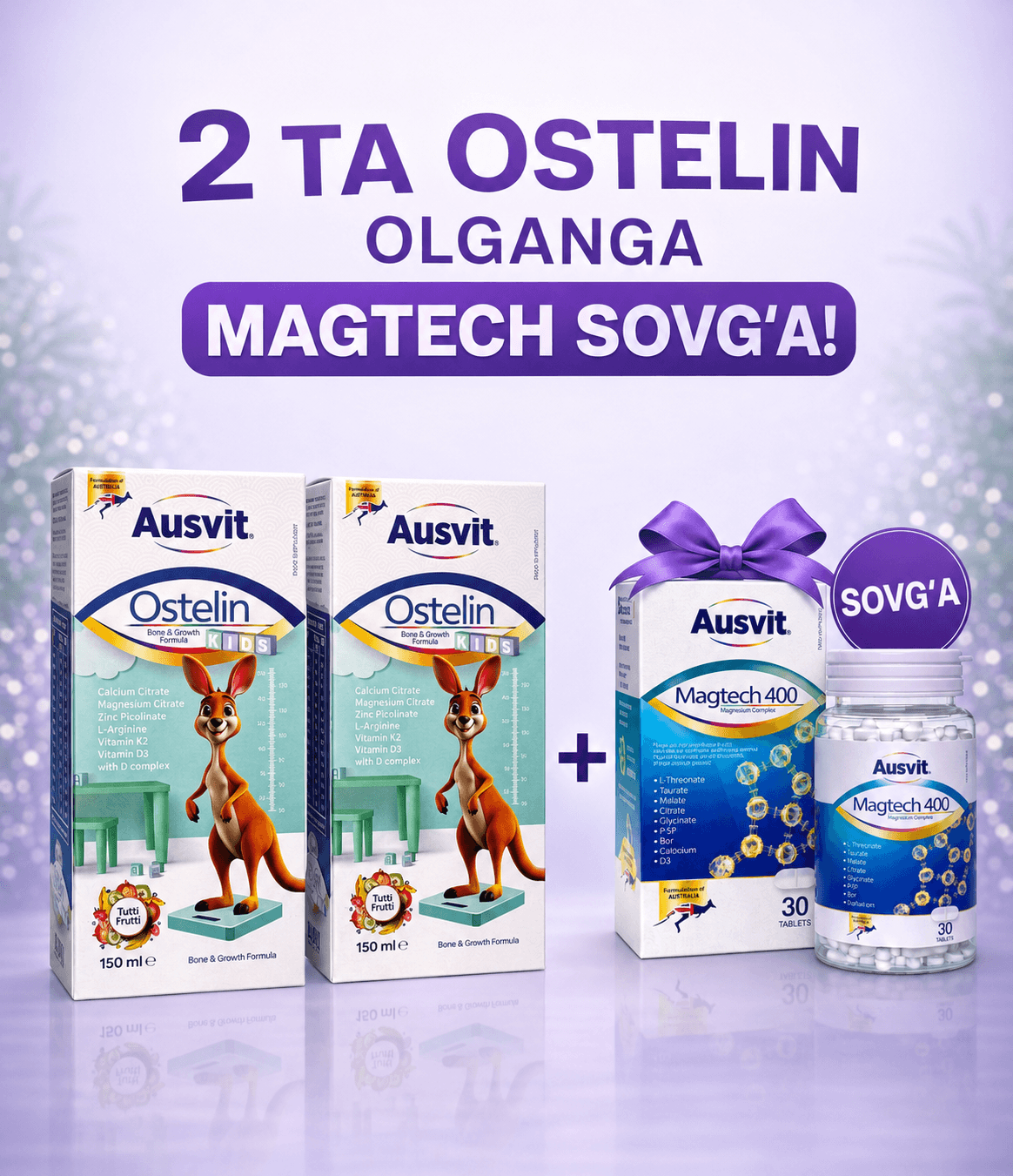 2x Ostelin sovg'aga Magtech tabletka