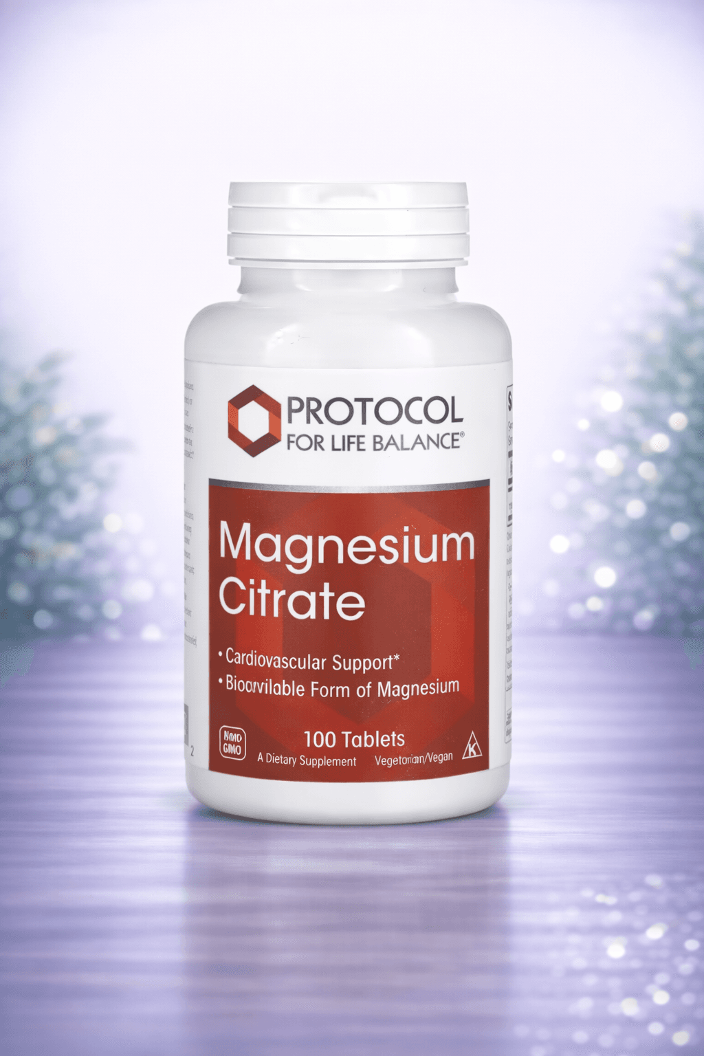 Protocol for Life Balance, Magnesium Citrate, (200 mg per Tablet)– Stress va asab tizimi uchun 100pcs
