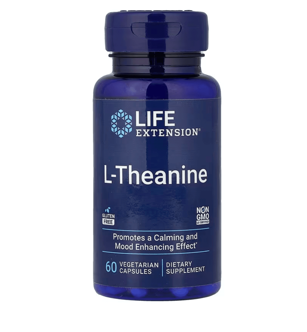 Life Extension, L-Theanine, 60 Vegetarian Capsules (100 mg per Capsule)