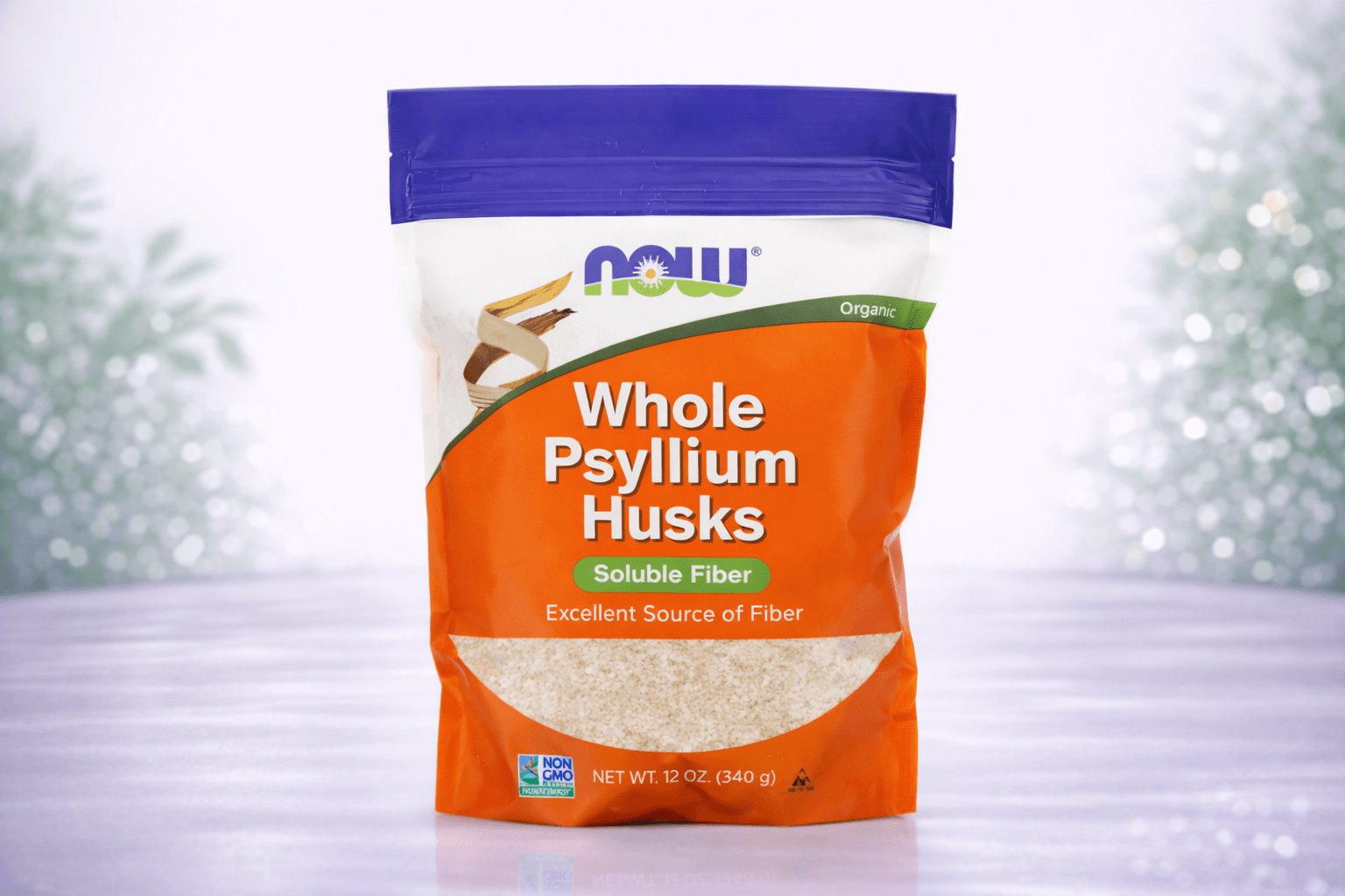 NOW Foods, Whole Psyllium Husks, 16 oz (454 g) – Ichaklarni tozalovchi kletchatka