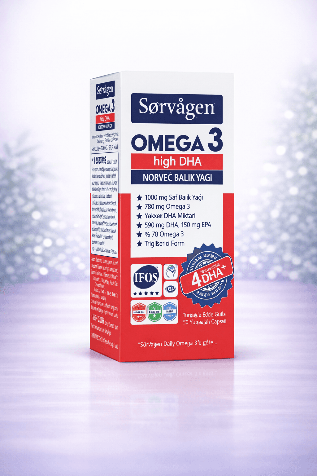 Sorvagen Omega 3 high DHA 50 pcs