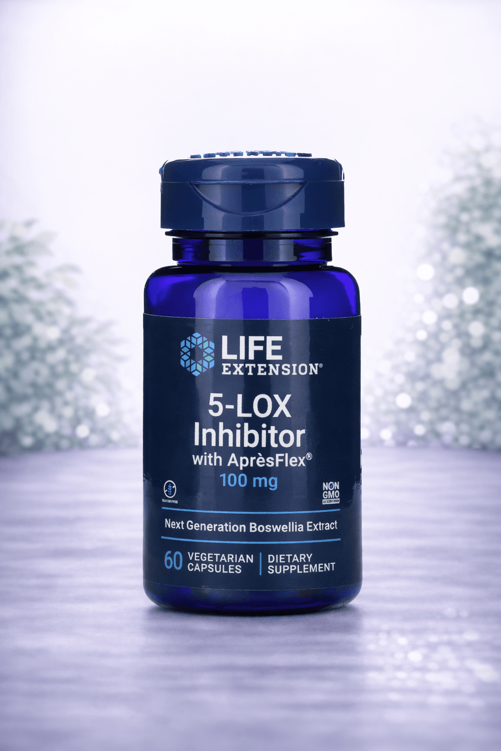 Life Extension, 5-LOX Inhibitor with ApresFlex®, 100 mg, – Bo'g'im yallig'lanishiga qarshi 60pcs