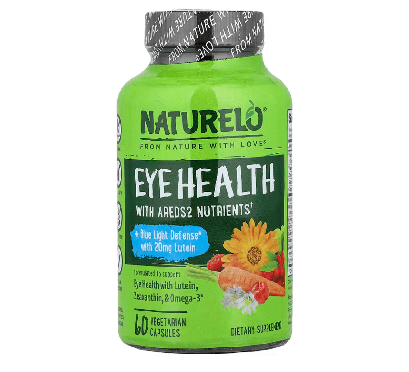 NATURELO, Eye Health, 60 Vegetarian Capsules