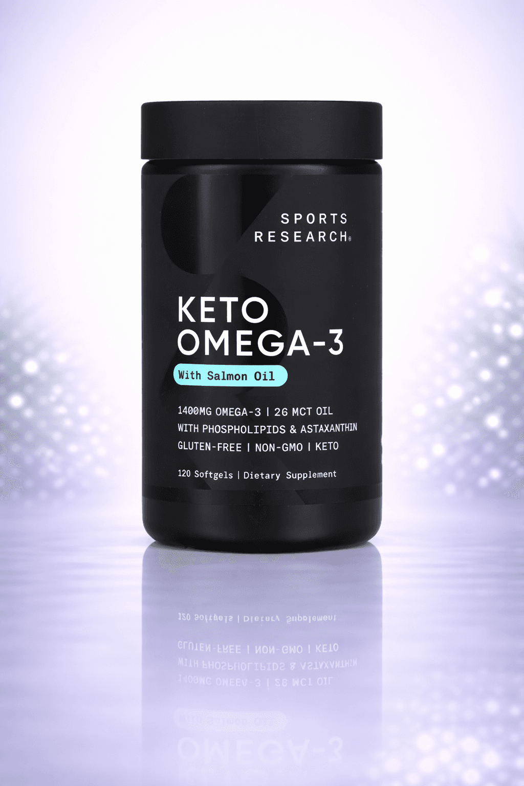Sports Research, Keto Omega-3 with Salmon Oil, – Salmon yog‘i va miya salomatligi 120pcs
