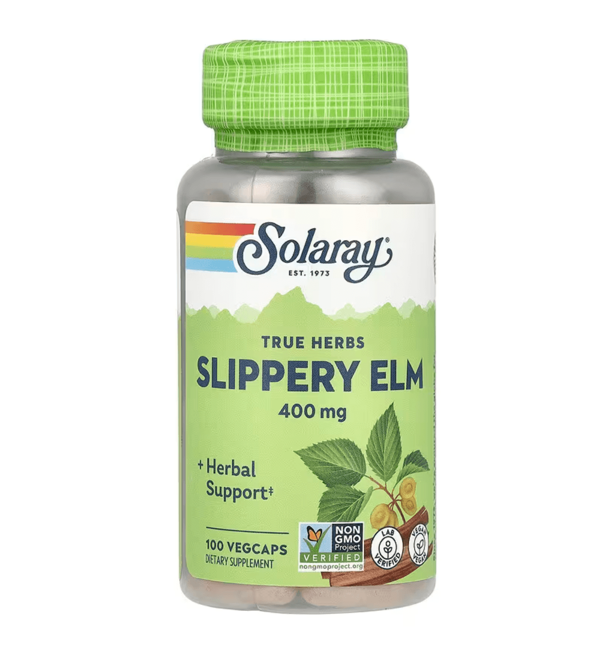 Solaray, True Herbs, Slippery Elm, 400 mg, 100 VegCaps