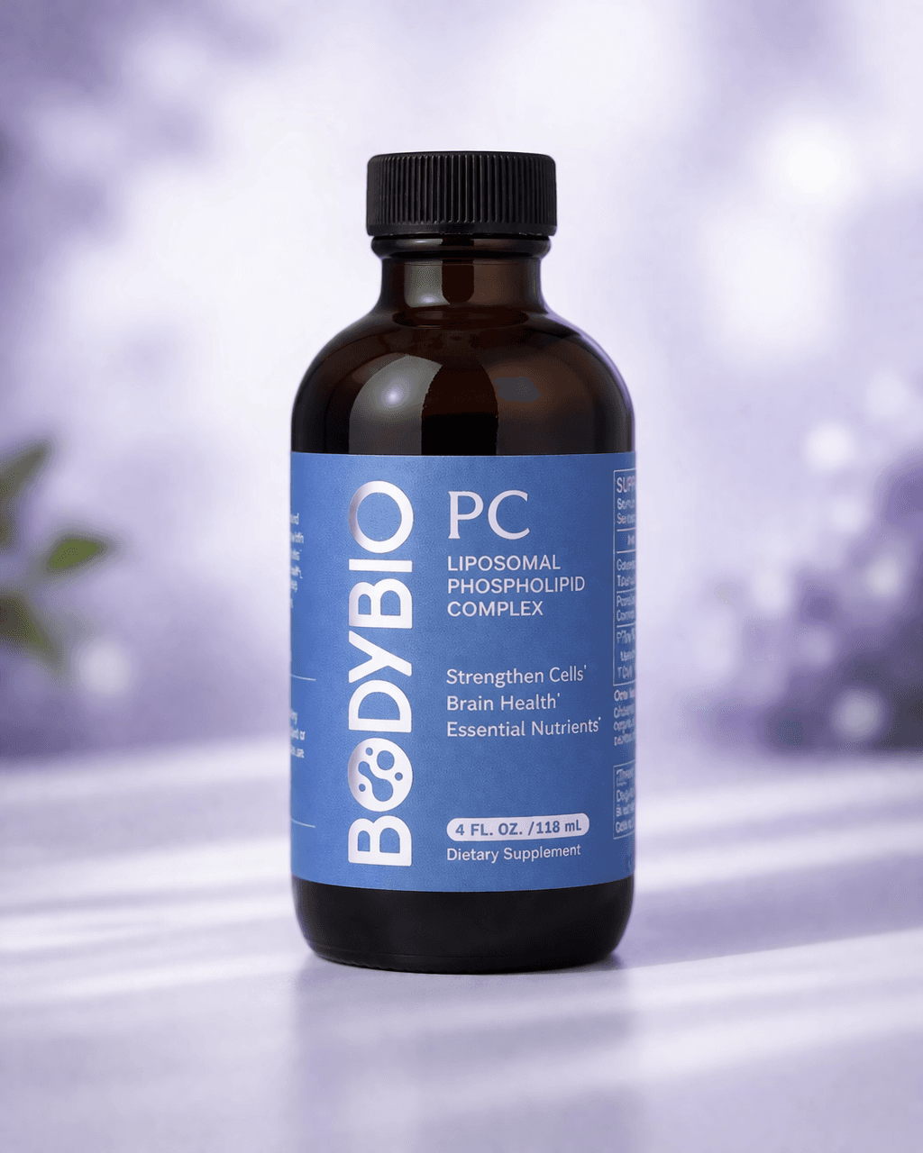 BodyBio, PC, Liposomal Phospholipid Complex, 4 fl oz (118 ml) – Hujayra membranalarini tiklash