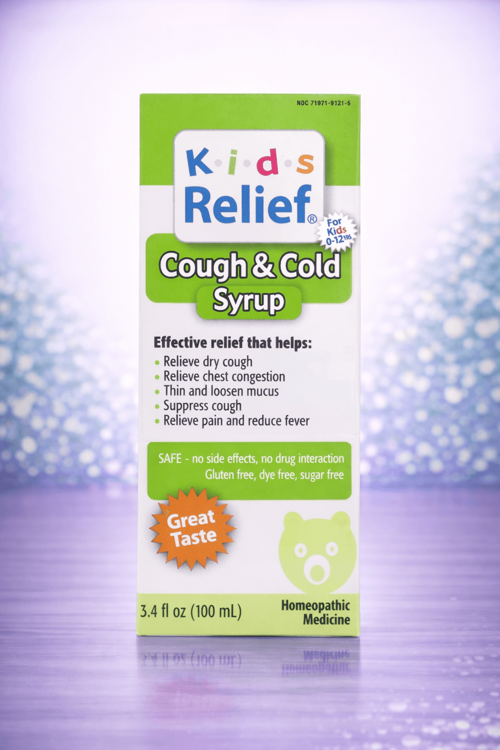 Homeolab USA, Kids Relief, Cough & Cold syrup, 100ml