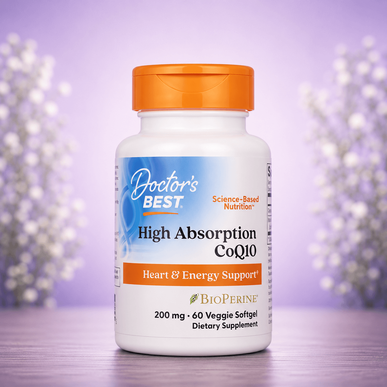 Doctor's Best, High Absorption CoQ10, 60 Veggie Softgel