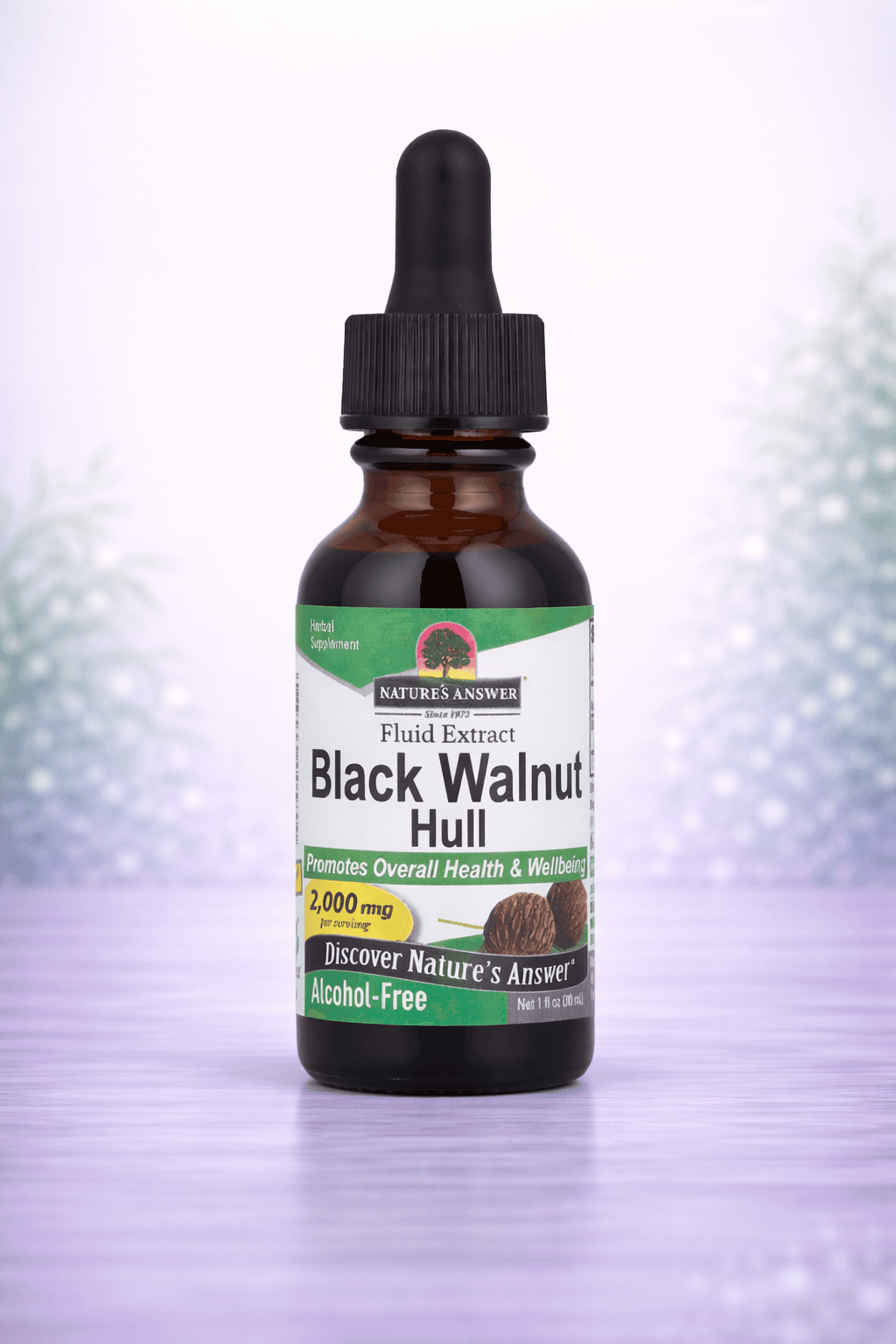 Nature's Answer, Black Walnut Hull, Fluid Extract, Alcohol-Free, 2,000 mg, 30 ml