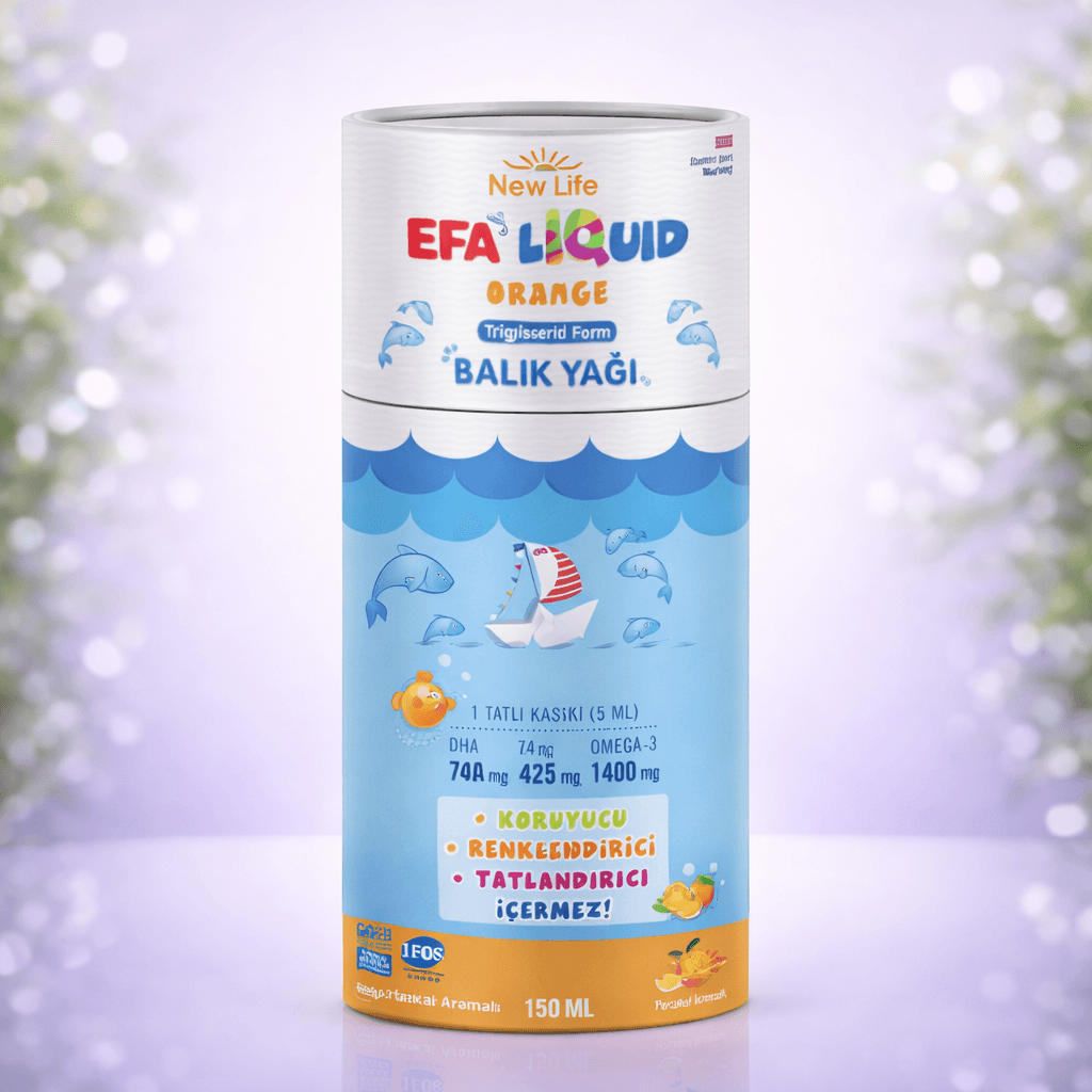 Efa Liquid Orange – Bolalar uchun yuqori sifatli Omega-3