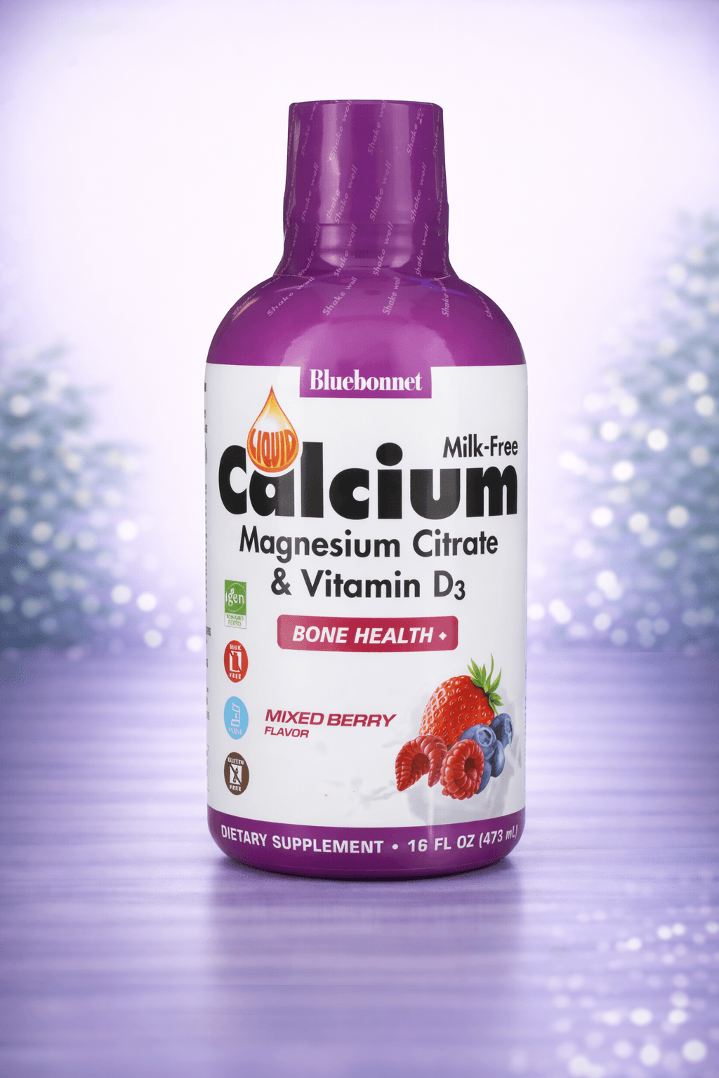 Bluebonnet Nutrition, Liquid Calcium Magnesium Citrate & Vitamin D3, Mixed Berry , 16 fl oz – Suyuq suyak kompleksi 473ml