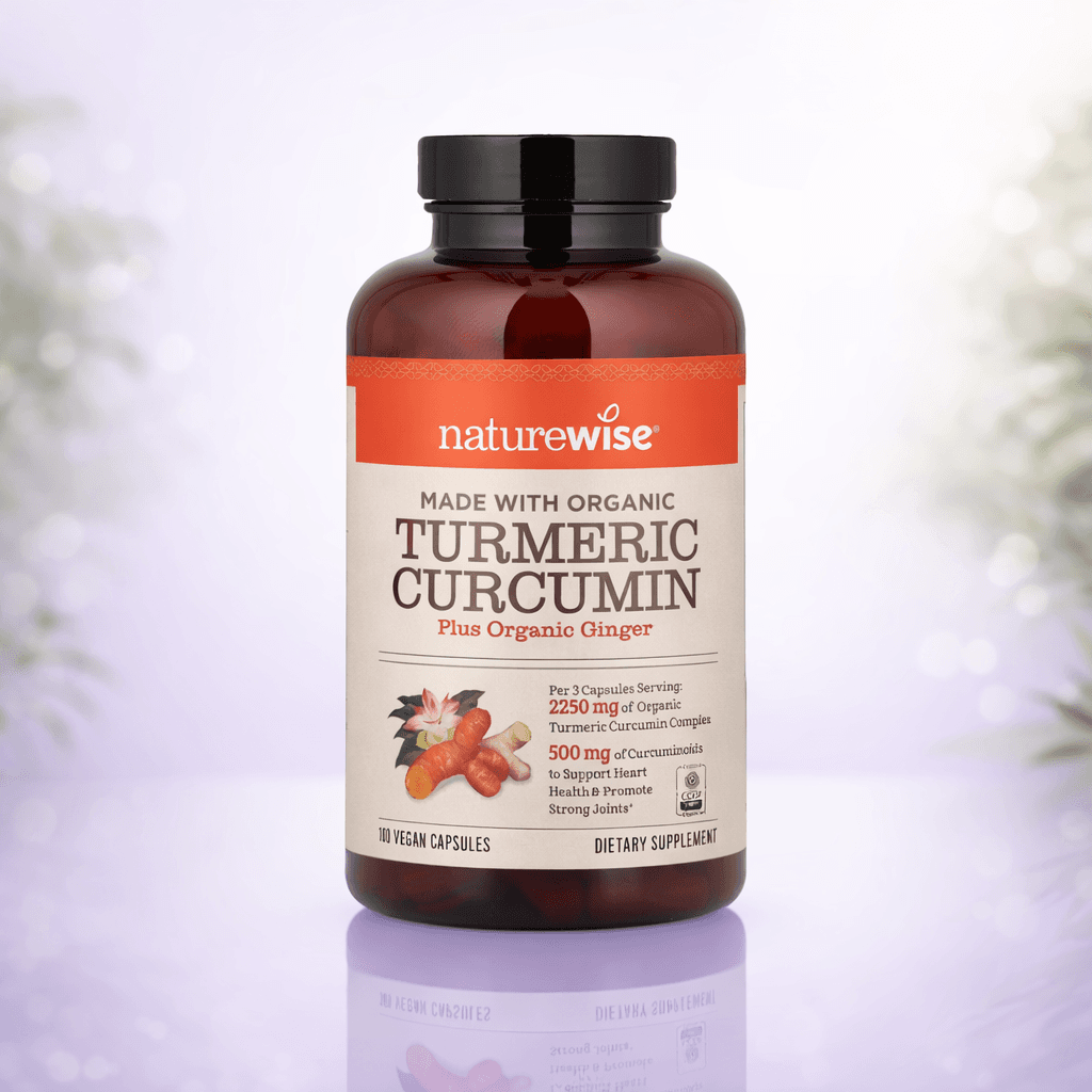 NatureWise, Organic Turmeric Curcumin, 180 Vegan Capsules
