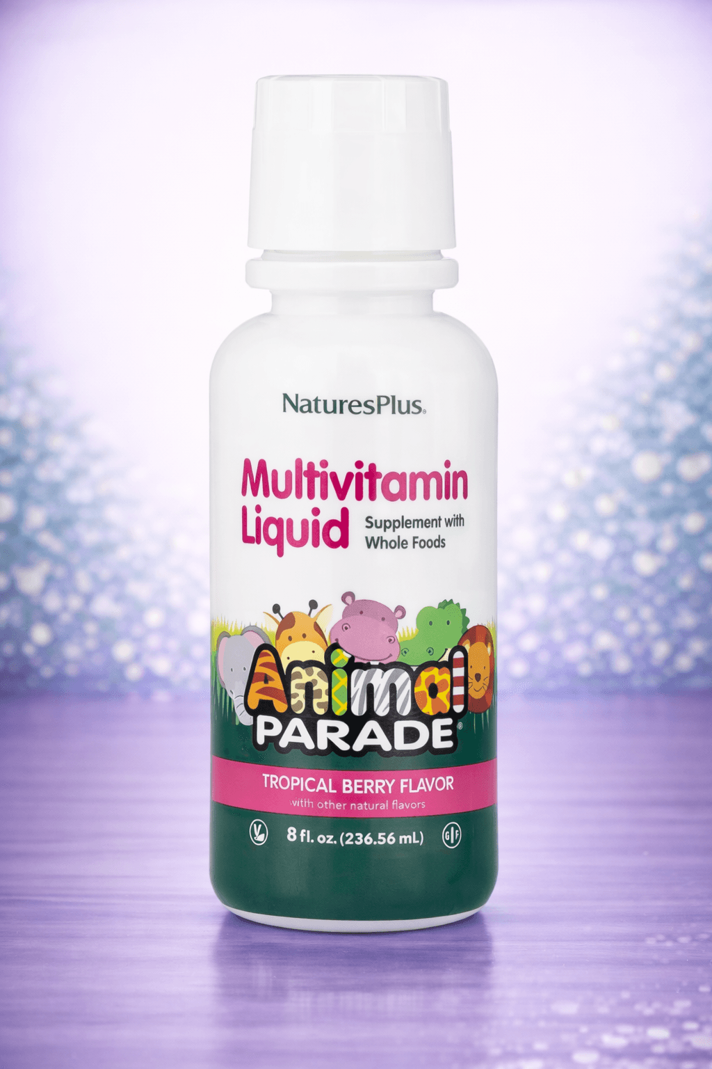 NaturesPlus, Animal Parade®, Multivitamin Liquid, Tropical Berry, 8 fl oz (236.56 ml)