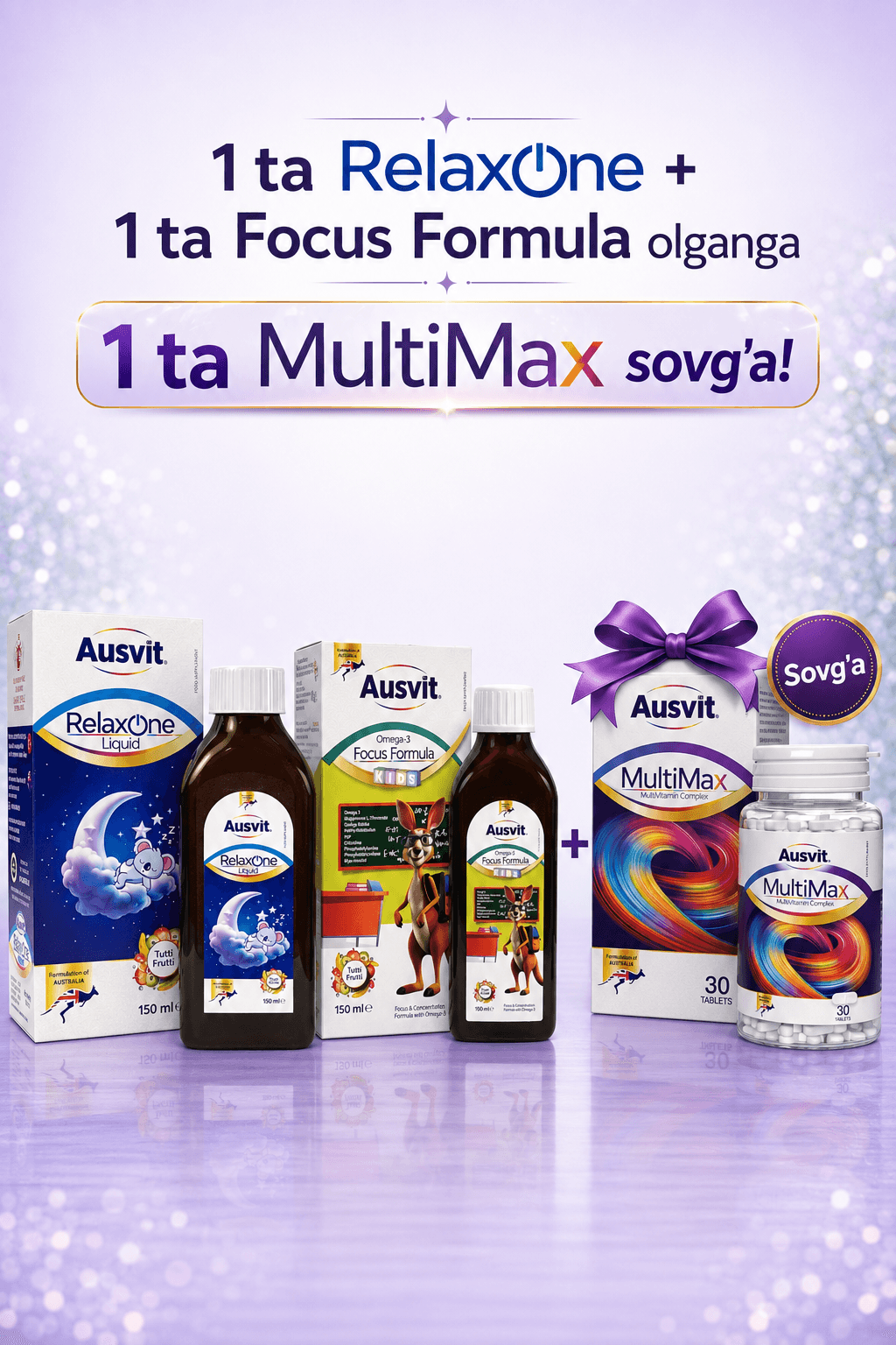 Relaxone+Omega-3 sovg'aga Multimax tabletka