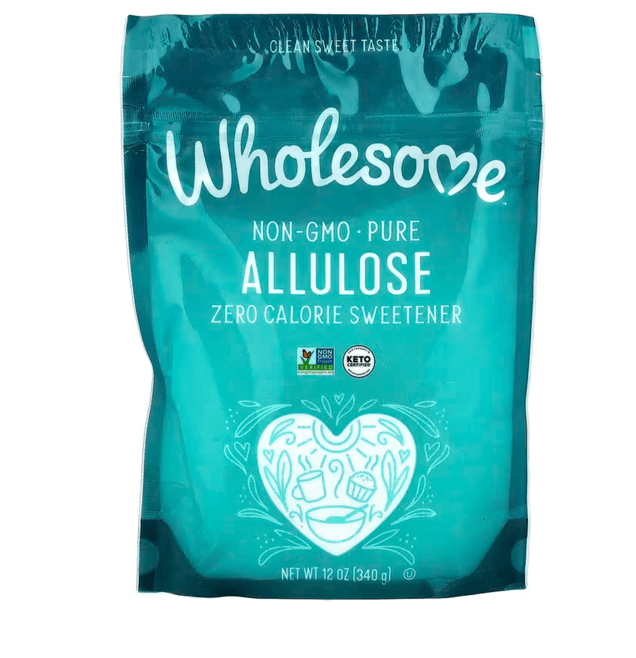 Wholesome Sweeteners, Allulose, Zero Calorie Sweetener, 12 oz (340 g)