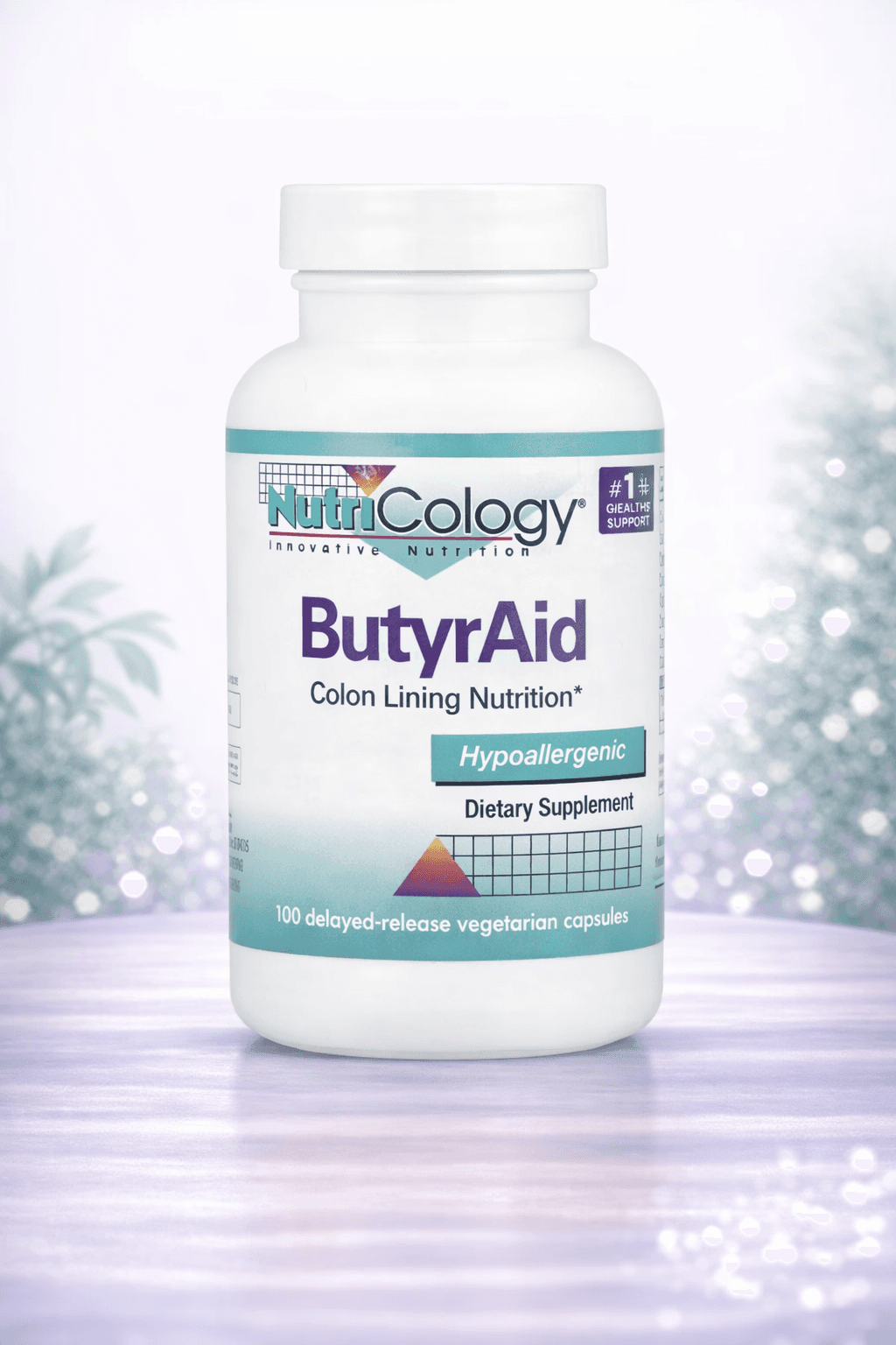 Nutricology, ButyrAid, 100 Delayed-Release Vegetarian Capsules