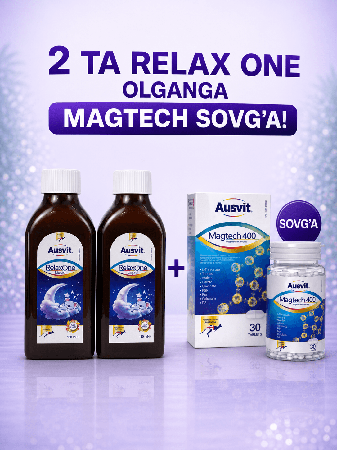 2x Relaxone sovg'aga Magtech tabletkasi