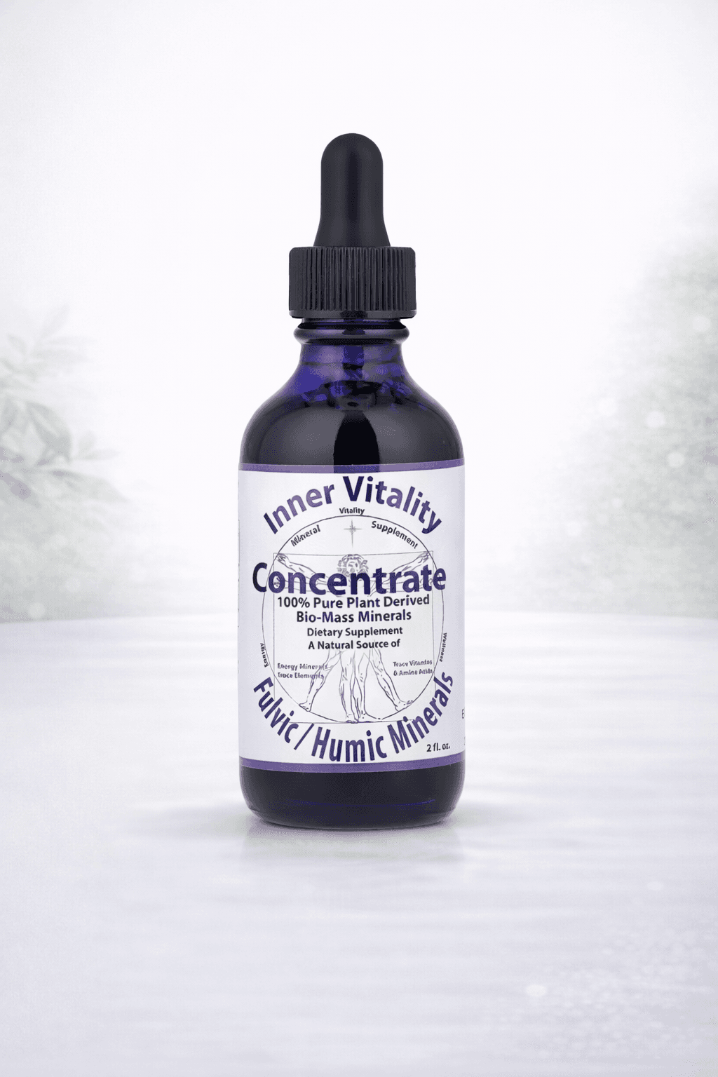 Morningstar Minerals, Inner Vitality, Concentrate, Fulvic/Humic Minerals, 2 fl oz – Tana muvozanati uchun tomchi 59ml